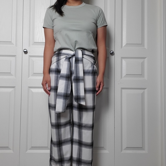 Black and white plaid pants - Picture 1 of 4
